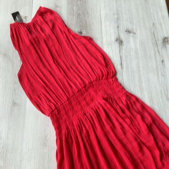 Alfani Womens Sleeveless Halter Midi Sheath Dress Red Size XL Nwt - Picture 3 of 6